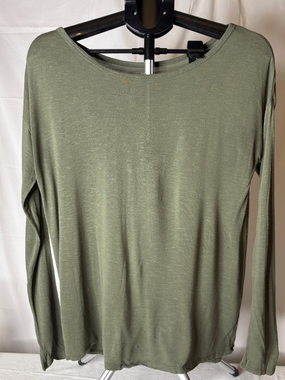 Gap Luxe Luxueux Women's Long Sleeve Shirt Size Small Green